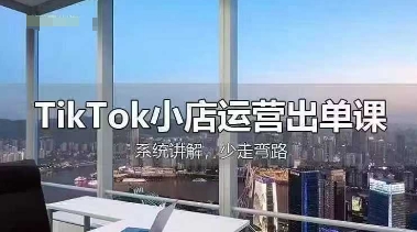 TikTok小店运营出单课,从开店选品、运营出单、发货回款,进行全流程讲解-领航资源站
